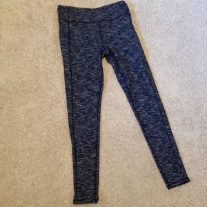 NOWT Size Medium Black & Multicolored Long Leggings W/ Pockets
